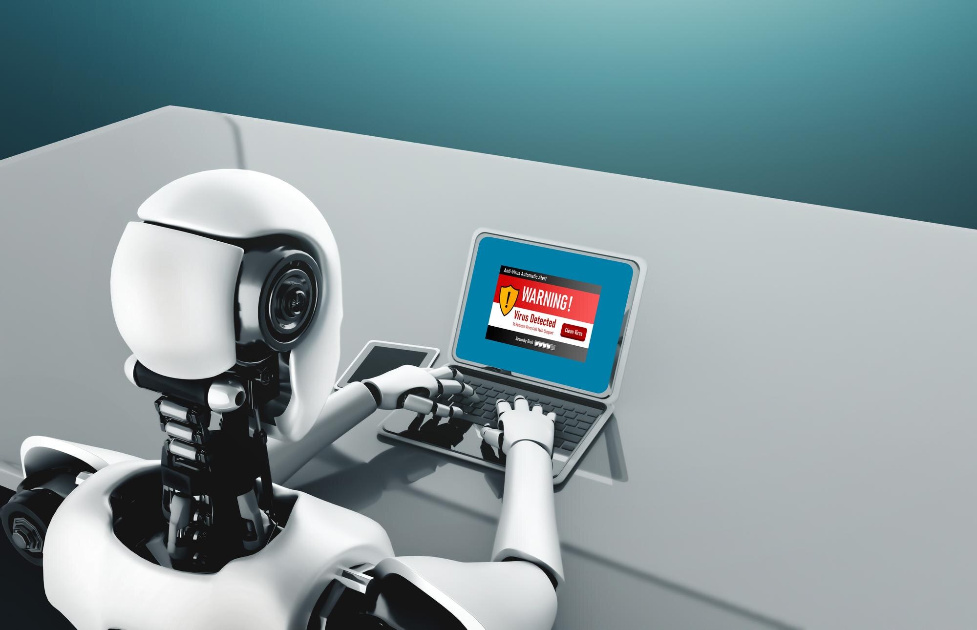 Ostrzeżenie o wirusie na ekranie komputera wykryło modne cyberzagrożenie